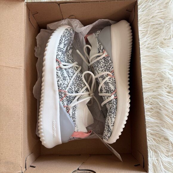 adidas Ultimamotion Running Shoes Cloud White/Grey/Dust Pink Size 8.5 F34533 - Picture 1 of 10
